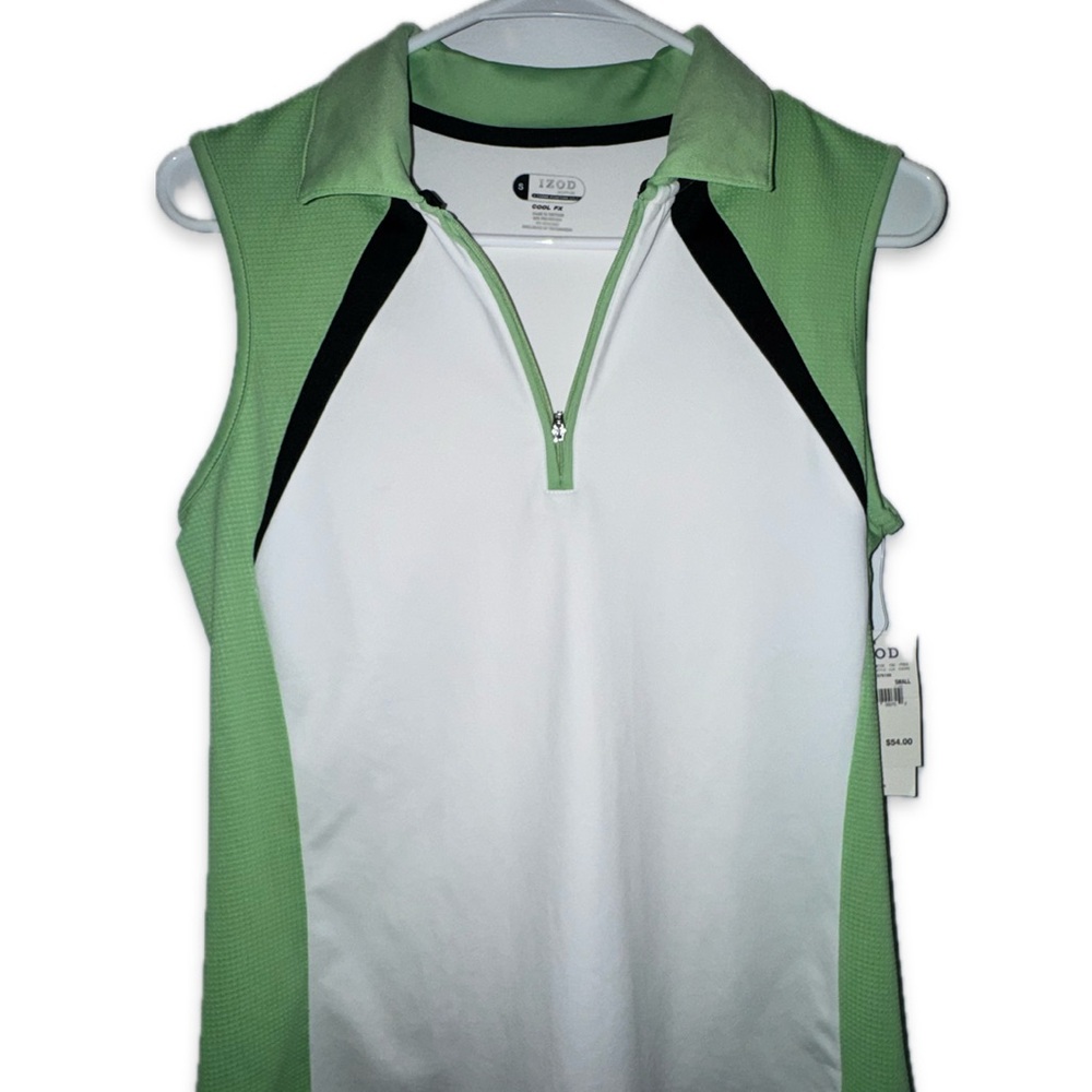 NWT IZOD WOMENS GOLF ZIP-UP POLO SIZE SMALL